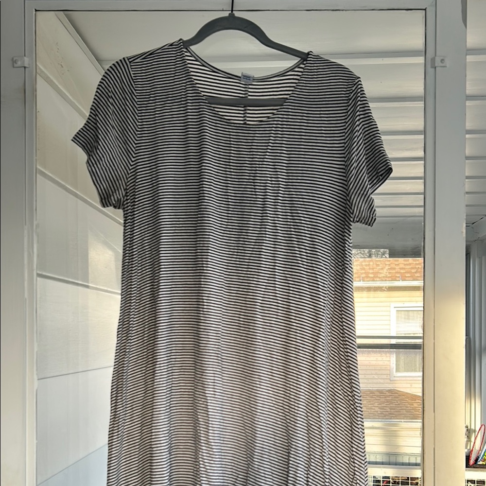 Striped Black and White Women's dress